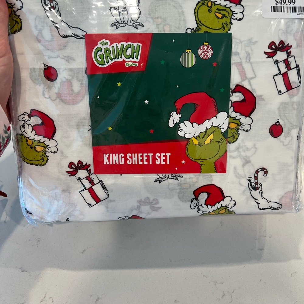 Grinch king sheets